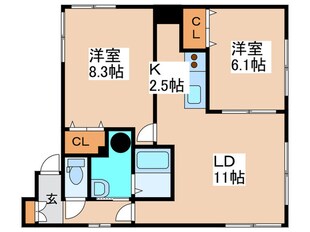 ＦｉｏｒｅⅡの物件間取画像